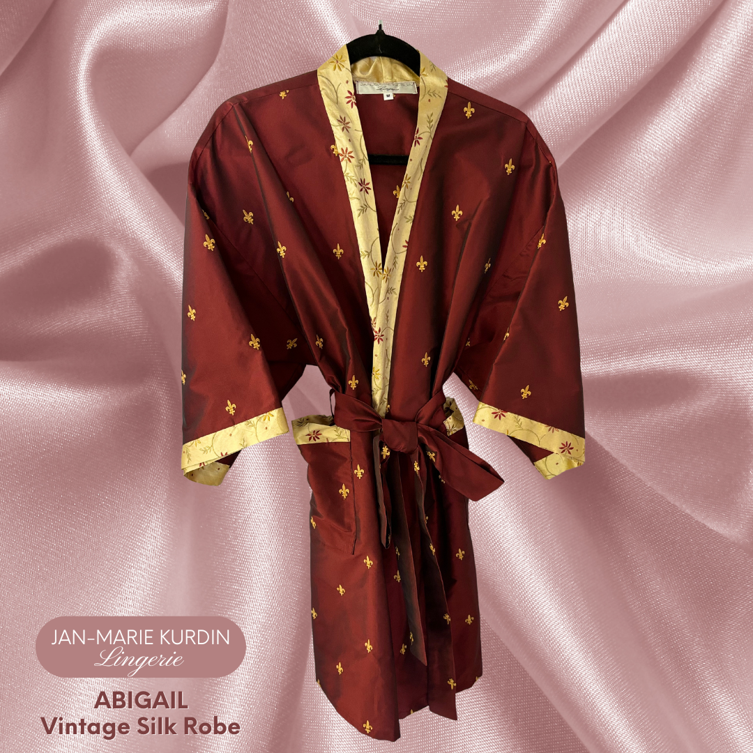 Vintage Abigail Silk Robe